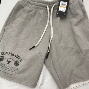 Pantaloncini da allenamento UA Project Rock Terry da uomo grigi taglia S nuovi 1373570-294 - Foto 1 di 7