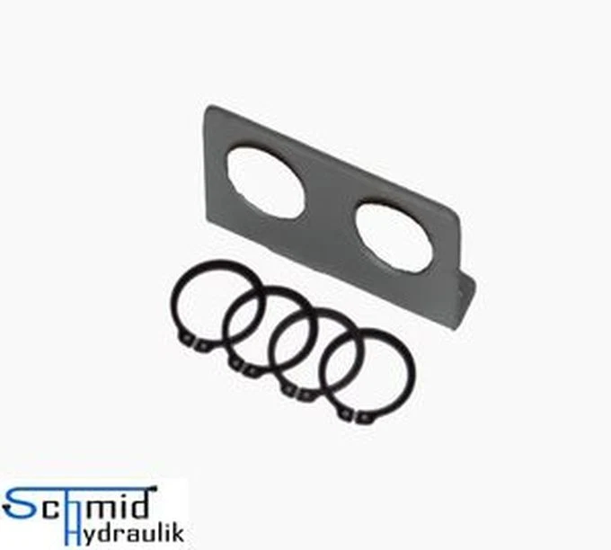 SCHMID HYDRAULIK Abreißhalter für 2 Steckkupplungen Hydraulik BG3 Halter für Muffe Kupplung