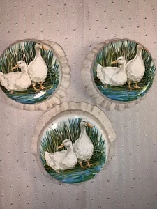 Copri coperchio oca ceramica artigianale casale campagna lattine kitschy folksy - Foto 1 di 11
