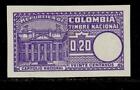 Colombia revenue imperforated proof MH fiscal