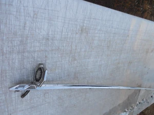 1977 1978 1979 BONNEVILLE CENTER HOOD TRIM MOLDING & ORNAMENT EMBLEM OEM USED - Picture 1 of 21