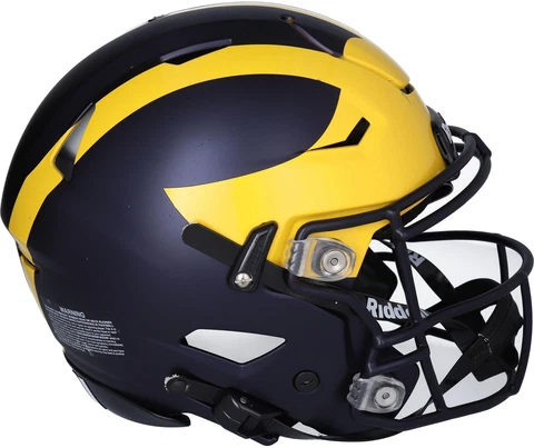 Michigan Wolverines Riddell Alternate Speed Flex Authentic Football Helmet Cover