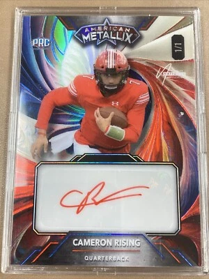 Cameron Rising  Auto 1/1 2023 Wild Card American Metallix 1 Of 1 Autograph - Image 1 of 4
