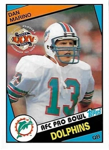 1984 Topps # 123 DAN MARINO ROOKIE REPRINT Miami Dolphins 2001 Super Bowl Promo - Picture 1 of 2