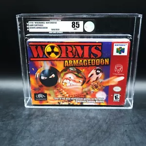 VGA 85 Worms Armageddon Nintendo N64 Near Mint New Factory Sealed CGC WATA - Picture 1 of 2