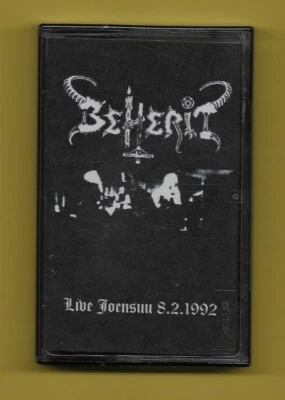 BEHERIT Joensuu LIVE 8.2.1992 self released CASSETTE EX+ Black Death Metal  - Image 1 of 3