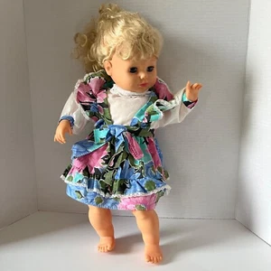 Vintage 1989 CITITOY Blinking Eyes Baby Doll 19” - Picture 1 of 12