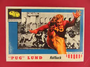 1955 topps all american football #79 minnesota "pug" lund - Bild 1 von 1