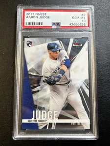 Topps Finest Aaron Judge Rookie 2017 ¡¡PSA 10!! Dos veces MVP🔥🔥🔥 - Imagen 1 de 2