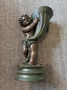 Vintage Cherub Sculpture, 29cm Tall - Bild 1 von 7