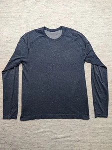 Camisa Lululemon Para Hombres Mediana Azul Jaspeado Live in Practice Performance Pullover - Imagen 1 de 9