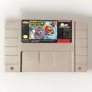 [LP] Mario’s Time Machine - Super Nintendo: Authentic, Working, & Pins Polished - Picture 1 of 2