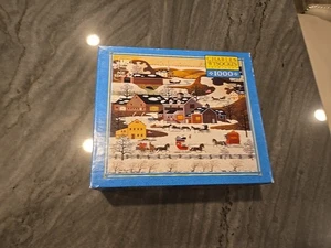 Charles Wysocki Gifts, Antiques, and Cakes 1000 P Puzzle Used Complete Hasbro MB - Picture 1 of 10