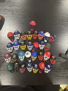 National Hockey League NHL Mini 2.25 x 1.25 Goalie Helmets Lot Of All 32 Teams - Picture 1 of 10