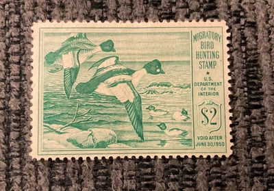 1949 Federal duck hunting stamp RW 16 migratory bird hunting stamp MNH OG - Image 1 of 2