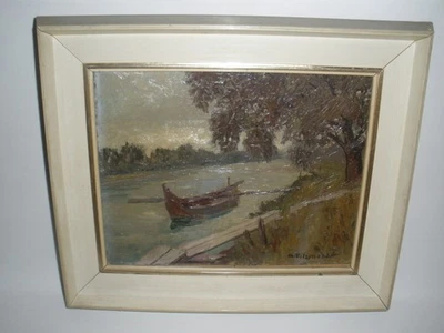 Anton Filzmoser (1897-1969); Kl. Ölgemälde auf Pappe um 1940 bis 1960 , signiert - Bild 1 von 4