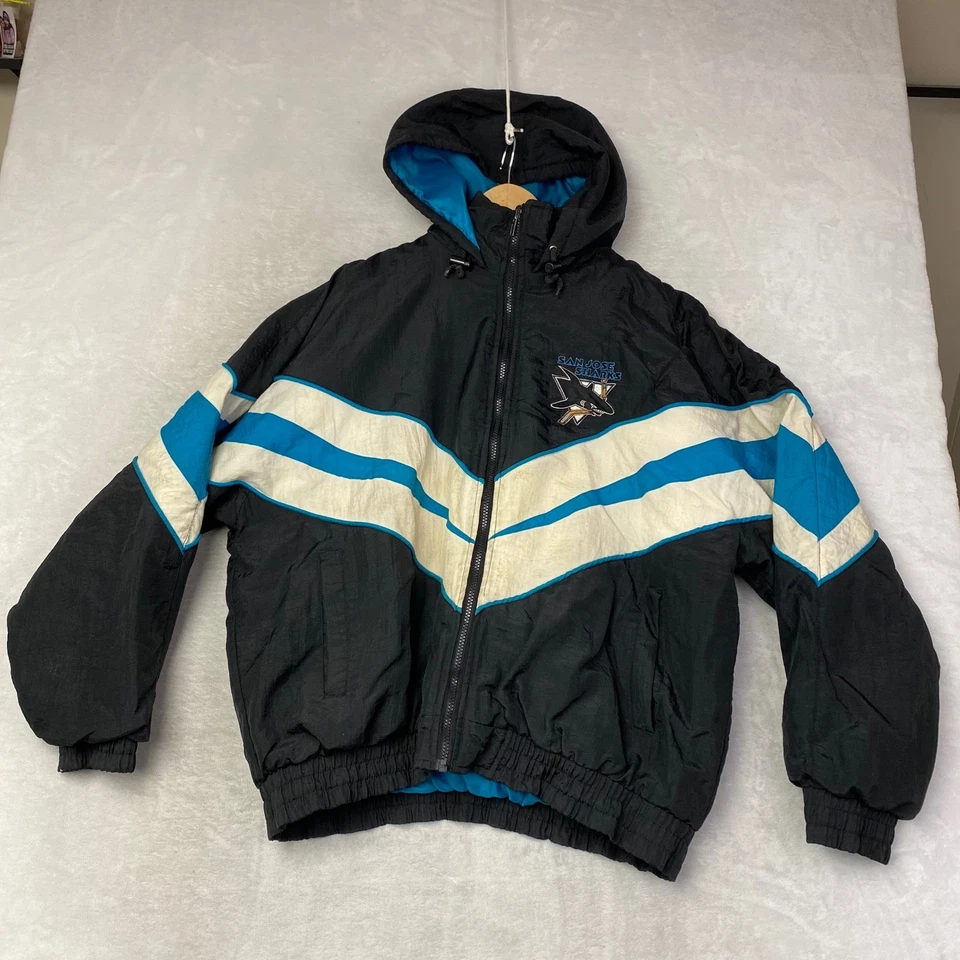 Chaqueta Anorak de Colección San Jose Sharks para Hombres L Negra Teal Blanca NHL Hockey Foto 1 de 4