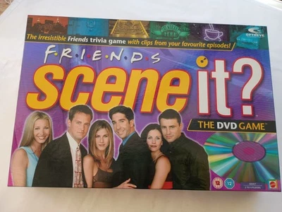 SCENE IT FRIENDS EDITION MATTEL BOARD GAME 2005 100% COMPLETE VGC COLLECTABLE  - Image 1 of 4