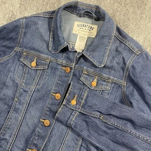Levi Strauss & Co Signature Standard Denim Blue Jean Jacket  Women’s Size XL - Picture 1 of 10
