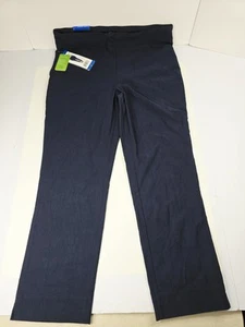 Hilary Radley Pants Womens Large Navy Blue Tummy Control Panel 27 Inseam EcoCosy - Picture 1 of 14