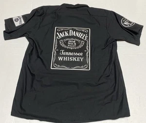 Throttle Threads Performance Jack Daniels Old n. 7 camicia uomo bottoni toppa grande - Foto 1 di 12