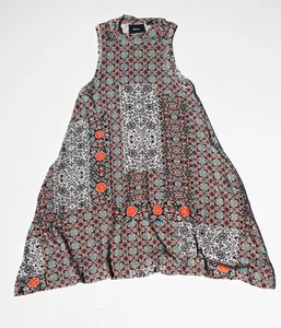 Anthropologie Maeve Lilt Swing Dress Size XS Boho Mock Neck Pockets Asymmetric - Picture 1 of 12