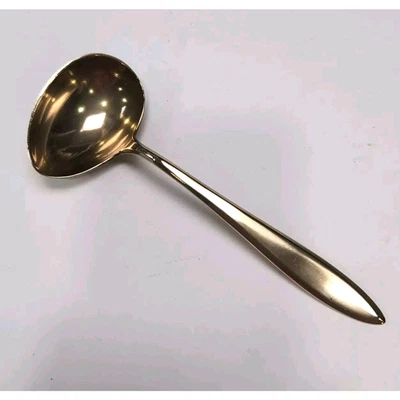 VTG Dirigold Dirilyte Goldware Regal Flatware Gravy Ladle MCM Mid Century Modern - Image 1 of 4