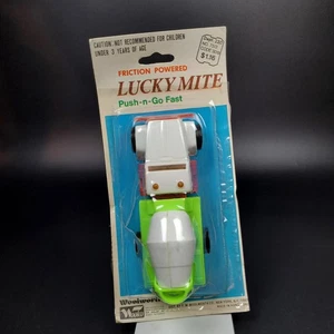 Vintage NOS Lucky Mite Woolworth Woolco Cement Truck Friction Toy Bus Push n Go - Picture 1 of 7