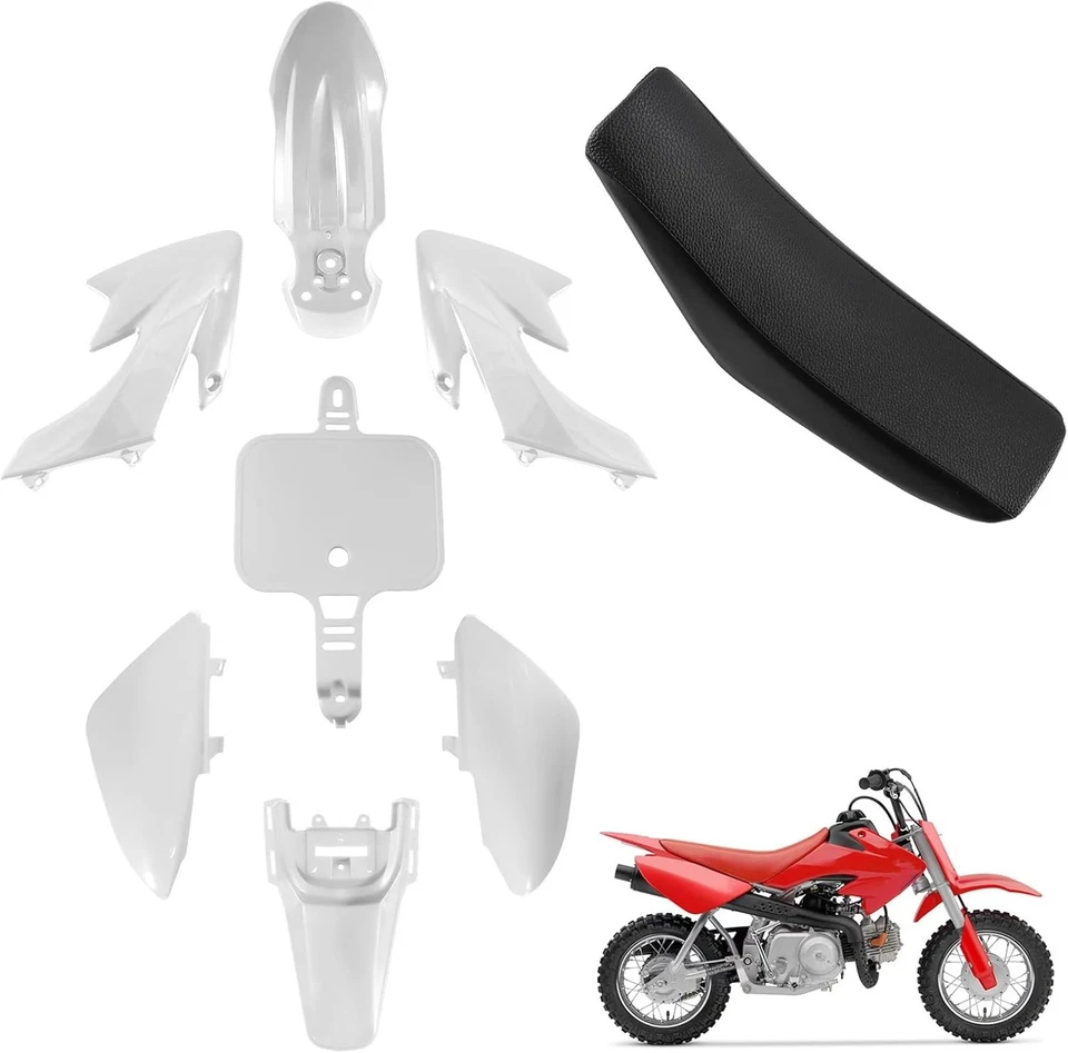 Kit de plástico con asiento Honda XR50R CRF50F XR50 CRF50 SDG SSR 50cc-110cc moto de cross Foto 1 de 4