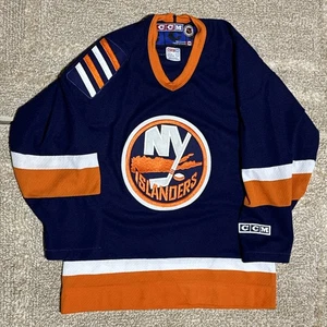 New York Islanders NHL Hockey CCM Official Licensed Blue Jersey Size Youth L/XL - Picture 1 of 3
