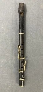 Flauto Dolce Antico 6 Chiavi Soprano Anonimo Corpo In Ebano - Imagen 1 de 17