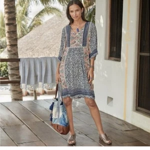 Sundance Everyday Dream Dress Bohemian Floral Boho Chic Comfy Size Large Womens - Picture 1 of 10