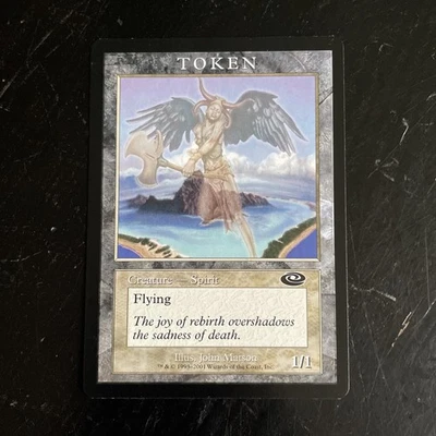 MTG Magic The Gathering Spirit Token Player Rewards Rare Planeshift - Image 1 of 2