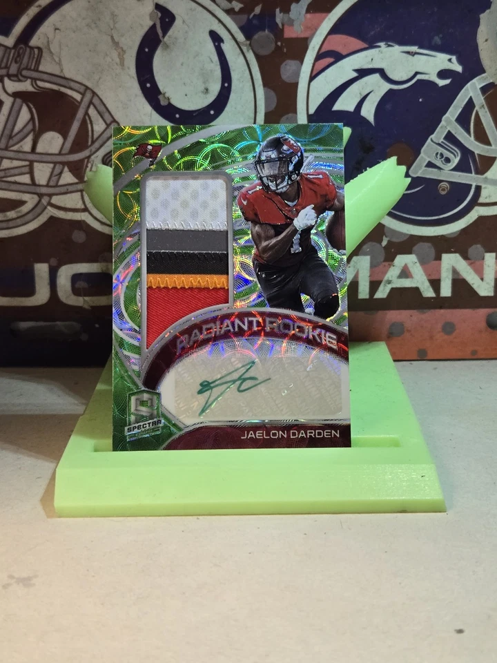 2021 Panini Spectra /35 Jaelon Darden Green Scope RC 5 Color Patch Auto #RRS-JD - Image 1 of 2