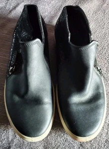 Scarpe donna Ecco Soft taglia 10 nere comode stivaletti con zip sneakers usate in ottime condizioni  - Foto 1 di 5