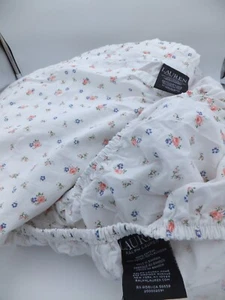 Ralph Lauren Bed Flat & Fitted Sheets Cottage Chic French Country Small Floral - Picture 1 of 7