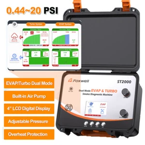 FOXWELL ST2000 Automotive Smoke Machine EVAP & Turbo System Leak Detector Tester - Picture 1 of 13
