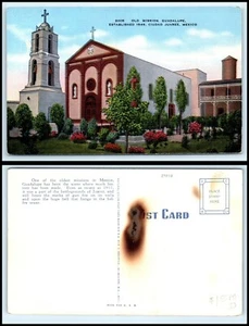 Cartolina MESSICO - Juarez, Vecchia Missione Guadalupe FE - Foto 1 di 1