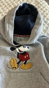 Disney Parks Walt Disney World Embroidered Original Mickey Mouse Hoodie XS Small - Picture 1 of 8