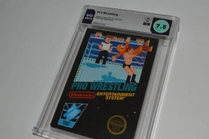 PRO WRESTLING BLACK BOX NES Nintendo - COMPLETE IN BOX WATA CIB 7.5 (JTV84) - Picture 1 of 5