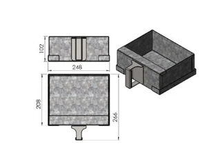 TermaTech Ascheschublade zu TT20 TT21 TT23 Aschekasten Aschetopf 09-834 - Bild 1 von 1