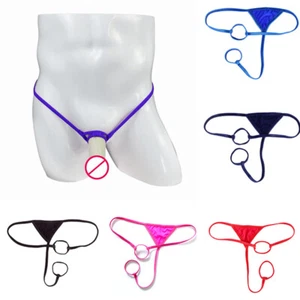 Thong Open Butt G-String T-back Gay Pouch Hole Men Panties Lingerie # - Picture 1 of 18