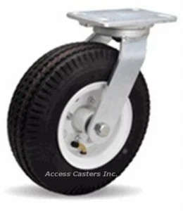 S-7110-PR 10" Hamilton Cush-N-Aire Pneumatic Swivel Plate Caster 480 lb Capacity - Picture 1 of 2