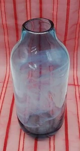 Schöne große Glasvase Oblong Transparent - Blau - Bild 1 von 6