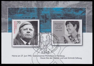República Federal Bloque 83 100. Cumpleaños Von Hannelore Loki Schmidt Sstpl. - Imagen 1 de 1