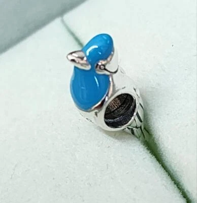 全新 Chamilia BLUEBIRD 带蓝色珐琅和纯银小饰品珠 2020-0832 $40 HTF! — 第 1/4 张图片