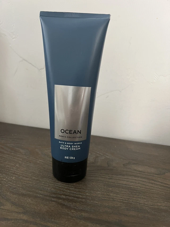 Bath and Body Works Ocean for Men Ultra Shea Cream 8oz Tube 8 Ounce
