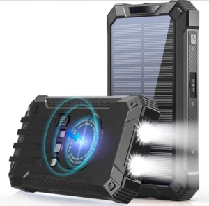 Solar Charger, Power Bank, 26800mAh Portable Charger Power Bank External Battery - Photo 1 sur 6
