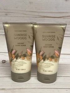 x2 Bath & Body Works Sunrise Woods Creamy Body Scrub - Picture 1 of 1