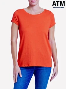 ATM NWT $95 SLUB COTTON JERSEY CREW NECK GRENADINE T-SHIRT. SIZE S - Picture 1 of 9